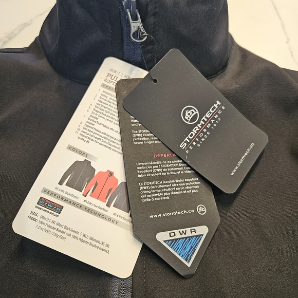 Stormtech Performance jacket women's pulse softshell size M black/granite new - Picture 3 of 10